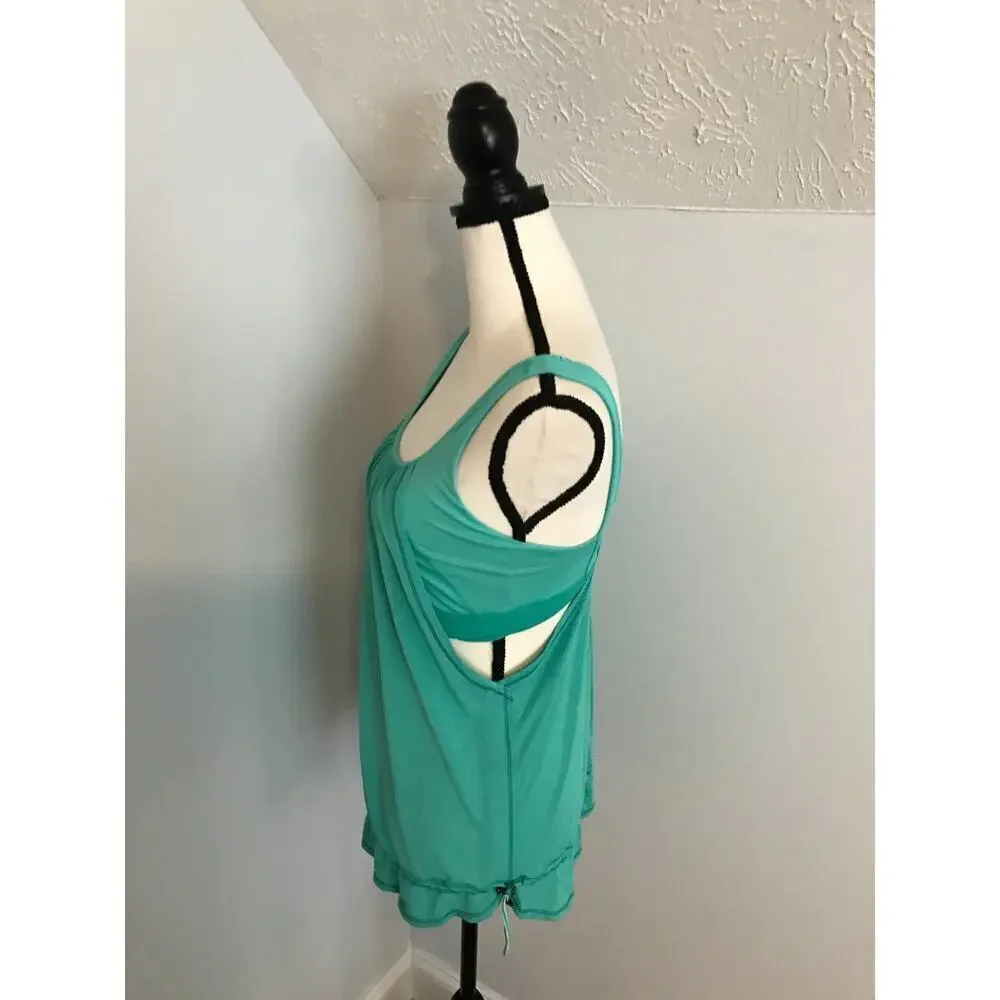 Lululemon Run Times Tank 8 Heathered Bali Breeze Workout Top